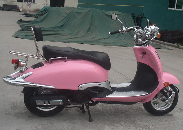 رنگ صورتی بزرگسالان 50cc دوچرخه دوچرخه 2 صندلی دوچرخه کوچک دوچرخه سواری برای بانوی