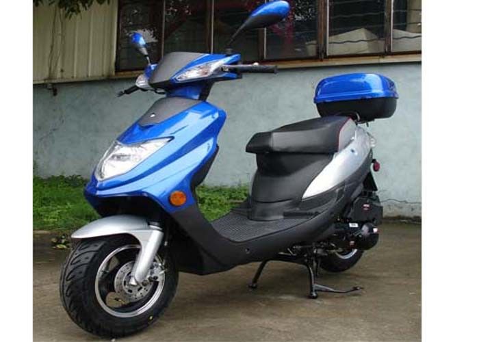 موتور سیکلت 125cc بزرگسال 4 سکته مغزی 1 سیلندر آلومینیوم رینگ چهار رنگ با جعبه بزرگ عقب