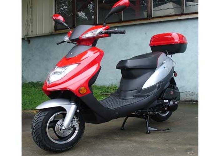 موتور سیکلت 125cc بزرگسال 4 سکته مغزی 1 سیلندر آلومینیوم رینگ چهار رنگ با جعبه بزرگ عقب