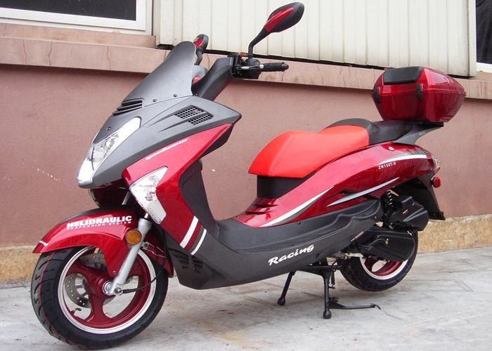V Style Lighthead 150cc Scooter Gas، Scooters powered by gas with 2 آینه های عقب
