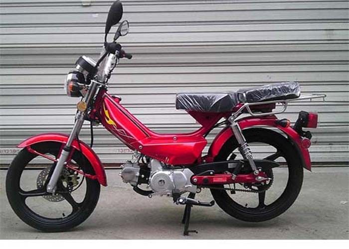 دو اسکوتر مجهز به دو موتور سیکلت واقعی، دوچرخه کوچک 50cc کوچک خیس