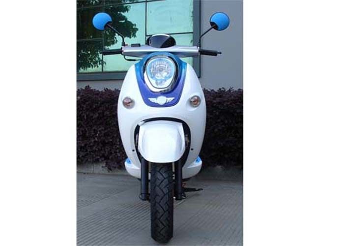 دوچرخه دوچرخه 50cc دوچرخه سفید / آبی با دو آینه عقب / جعبه عقب