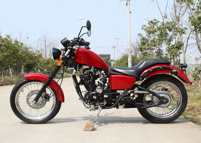 موتور سیکلت 250cc قرمز 250 کیلوگرم 90 کیلومتر / ساعت مصرف روغن کم با 5 هدایت دستی
