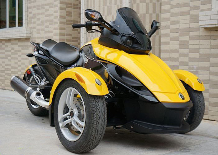 موتور سیکلت 1000cc می تواند 3 چرخ، V - دوقلو 2 موتور سیکلت چرخ جلو با مایع خنک کننده