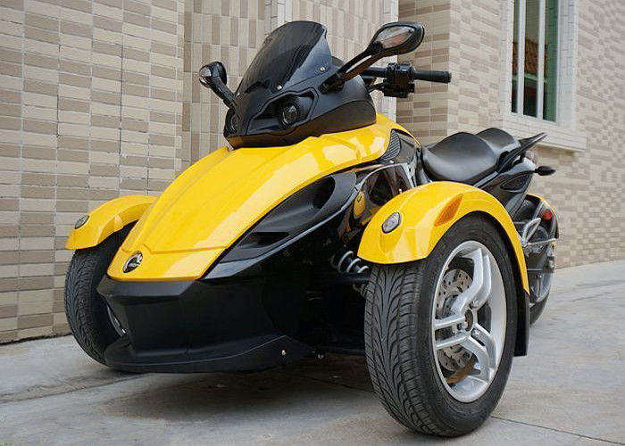 موتور سیکلت 1000cc می تواند 3 چرخ، V - دوقلو 2 موتور سیکلت چرخ جلو با مایع خنک کننده