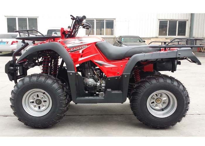 260cc Electric Start چهار چرخ ATV شفت رانندگی قرمز Four Wheeler عقب ترمز درام
