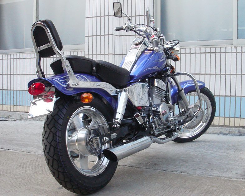 موتور سیکلت با موتور 250cc بالا خنک شده با آب سرد ترمز باله عقب موتور سیکلت سریع