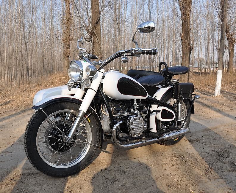 موتور چینی Chongqiang 750cc موتور سیکلت موتور دوچرخه موتور با 3 صندلی