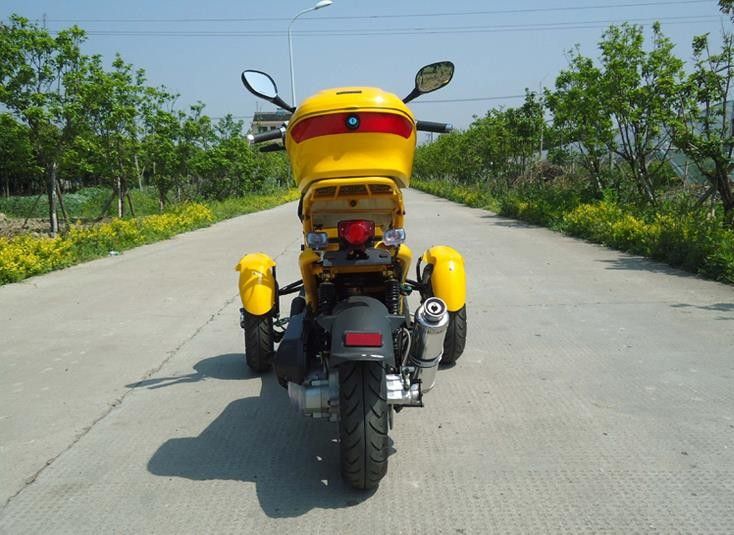 موتور کلاسیک Tri-Wheel Horizontal Type 50cc 3 Wheel Trike Scooter 4 Stroke