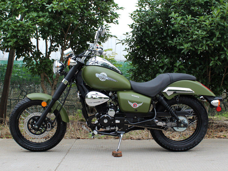 Army Green 250cc Bobber Chopper 90 Km / H مصرف کم روغن با 5 گیربکس دستی