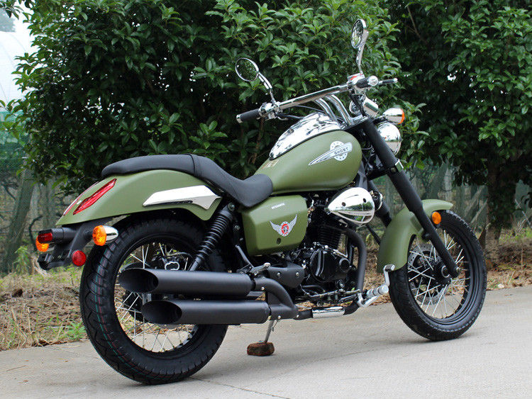 Army Green 250cc Bobber Chopper 90 Km / H مصرف کم روغن با 5 گیربکس دستی