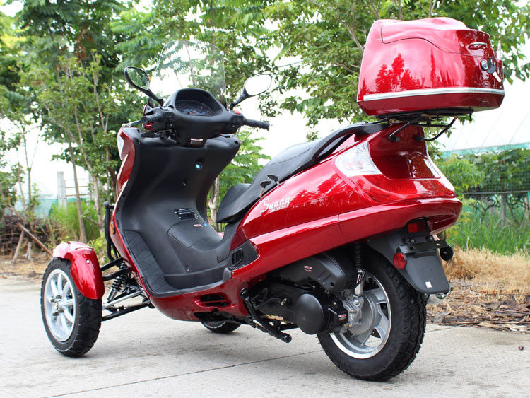 موتور سیکلت Tri-Wheel Horizontal Type 50CC با یک سیلندر، تسمه انتقال تسمه