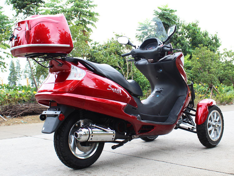 موتور سیکلت Tri-Wheel Horizontal Type 50CC با یک سیلندر، تسمه انتقال تسمه