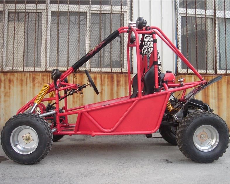 FR / RR ترمز دیسک 150cc Go Kart Buggy دو صندلی با استفاده از سیستم شروع الکتریکی
