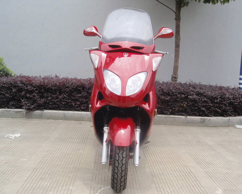 دو روروک مخصوص بچه ها اسکوتر گاز آبی بزرگسال، اسکوتر موتور 150cc با 2 صندلی چرم واقعی