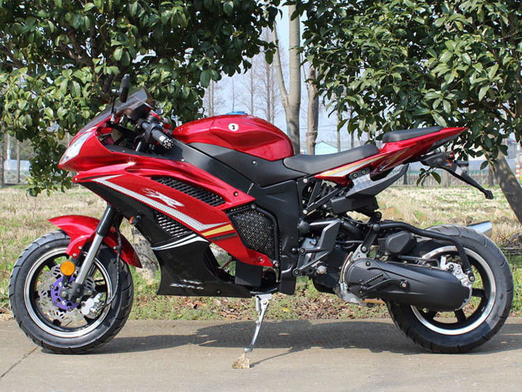 موتور سیکلت الکتریکی موتور 4 سیلندر بادی افقی تهویه هوا 150cc