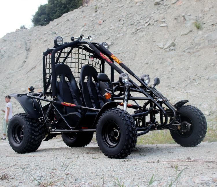 دو کوچه هوا دو کوچه Go Kart Electric Start زنجیره درایو 150cc بزرگ اندازه