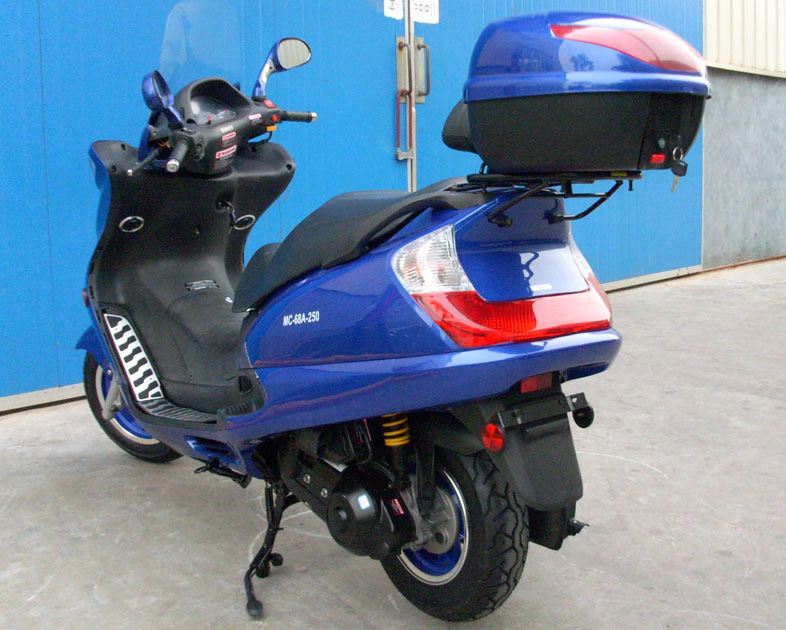 آلومینیوم پا پد بزرگسال موتور اسکوتر 250cc با جلو ABS دیسک عقب دیسک ترمز