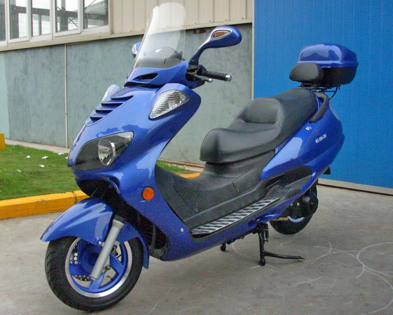 آلومینیوم پا پد بزرگسال موتور اسکوتر 250cc با جلو ABS دیسک عقب دیسک ترمز
