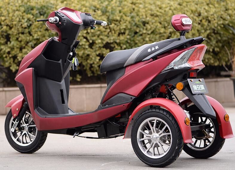 هیچ سقوط 3 چرخ موتورسیکلت 60v 800w حداکثر سرعت 50 - 60km / H
