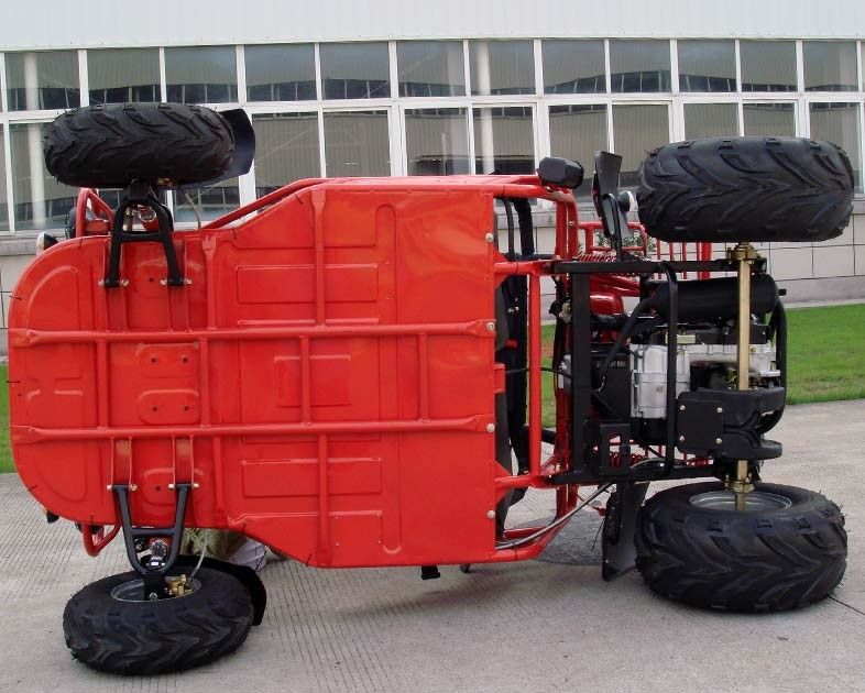 150cc Go Kart حشره دار عقب عقب خودکار حوضچه جنگل برق دوگانه / تک A - بازو