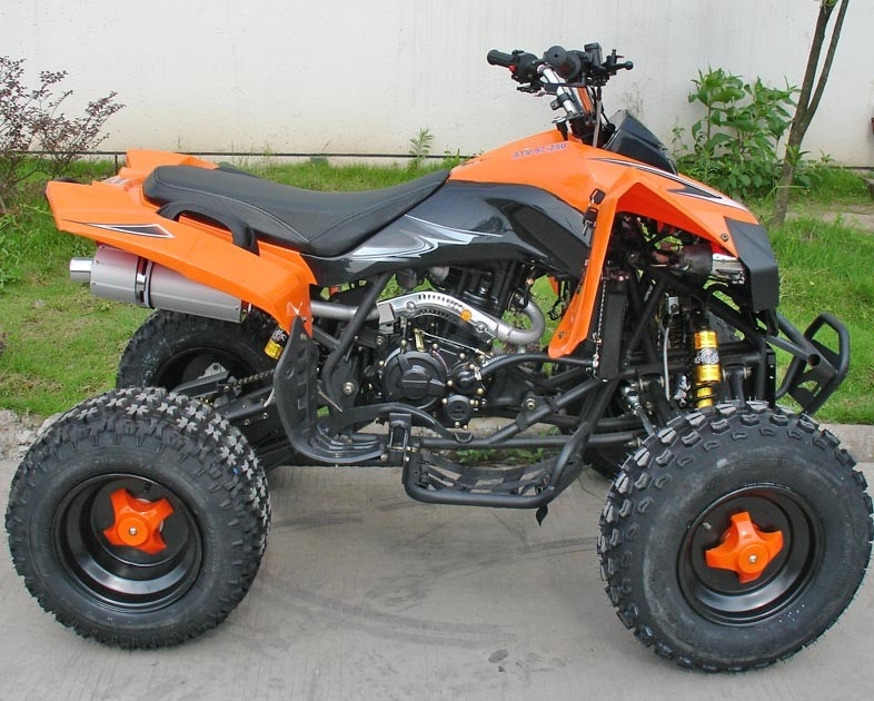 Youth Racing 4 Wheeler Motorcycle 77km / H Max Speed ​​250CC 12V / 9 AH باتری