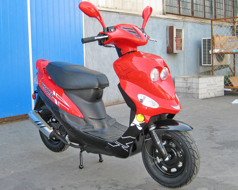 سیستم خنک کننده با موتور CDI Ignition بزرگسالان روروک مخصوص بچه ها 50CC Scooter 65 - 70km / H کار ترمز دستی